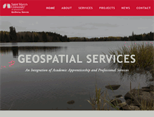 Tablet Screenshot of geospatialservices.org